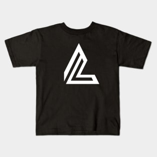 Geometric abstract black and white Kids T-Shirt